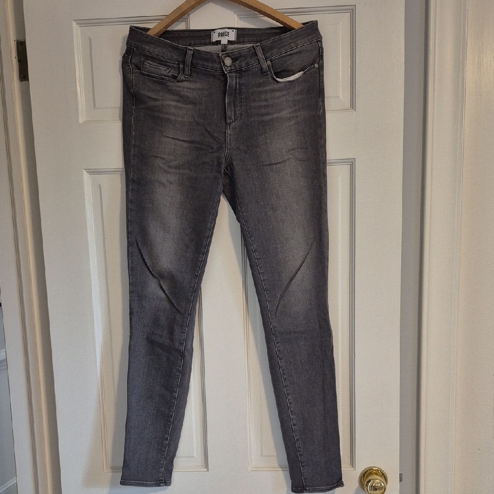 PAIGE Dark Grey Women's Skinny Jeans
